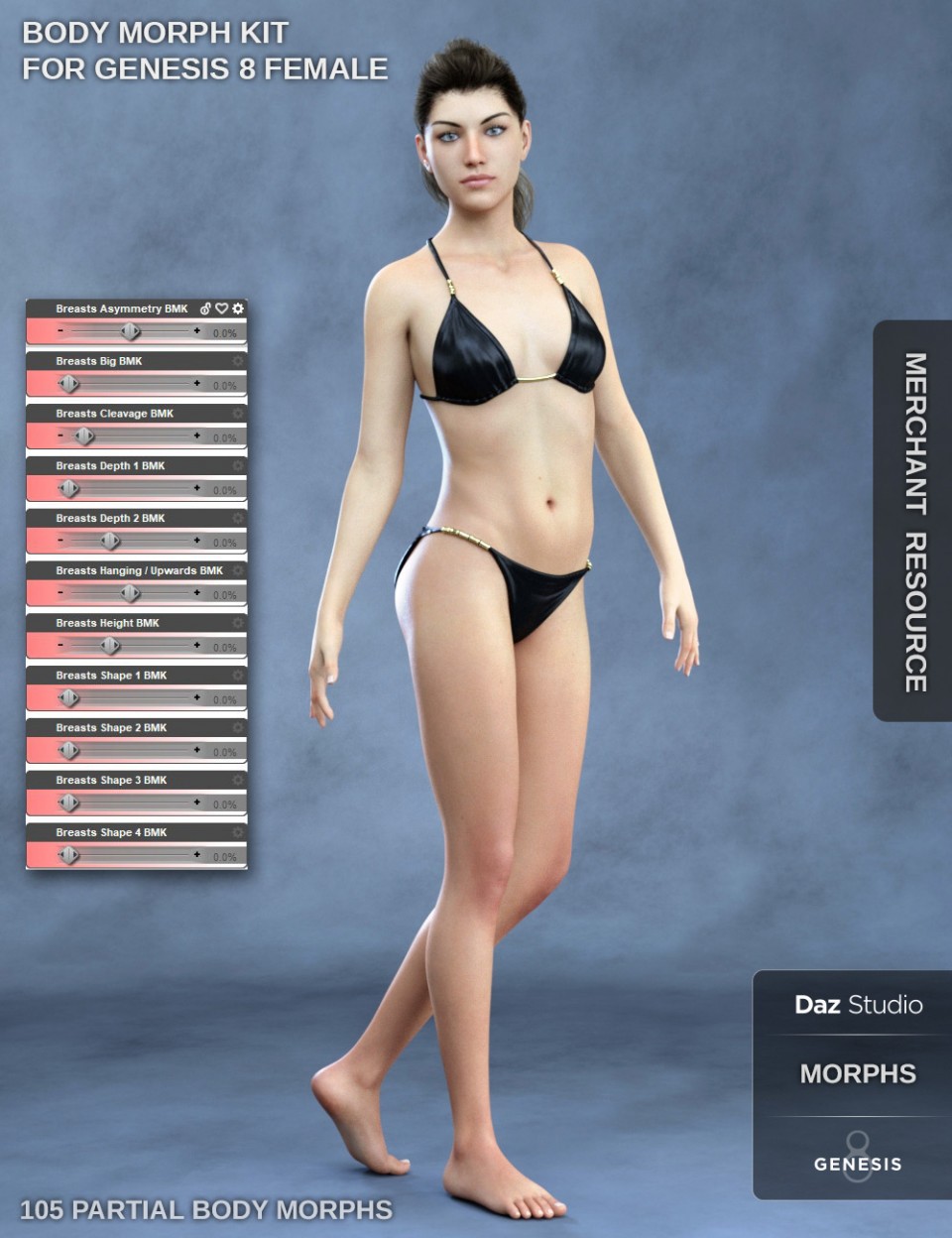 Body Morph Kit for Genesis 8 Female_DAZ3D下载站