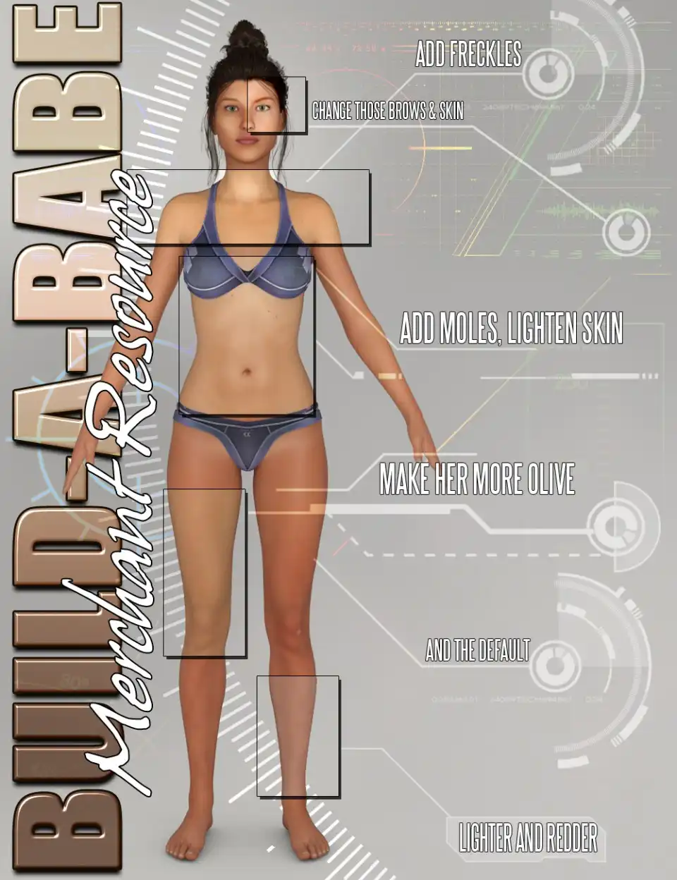 Build-A-Babe Skin Texture Merchant Resource_DAZ3DDL