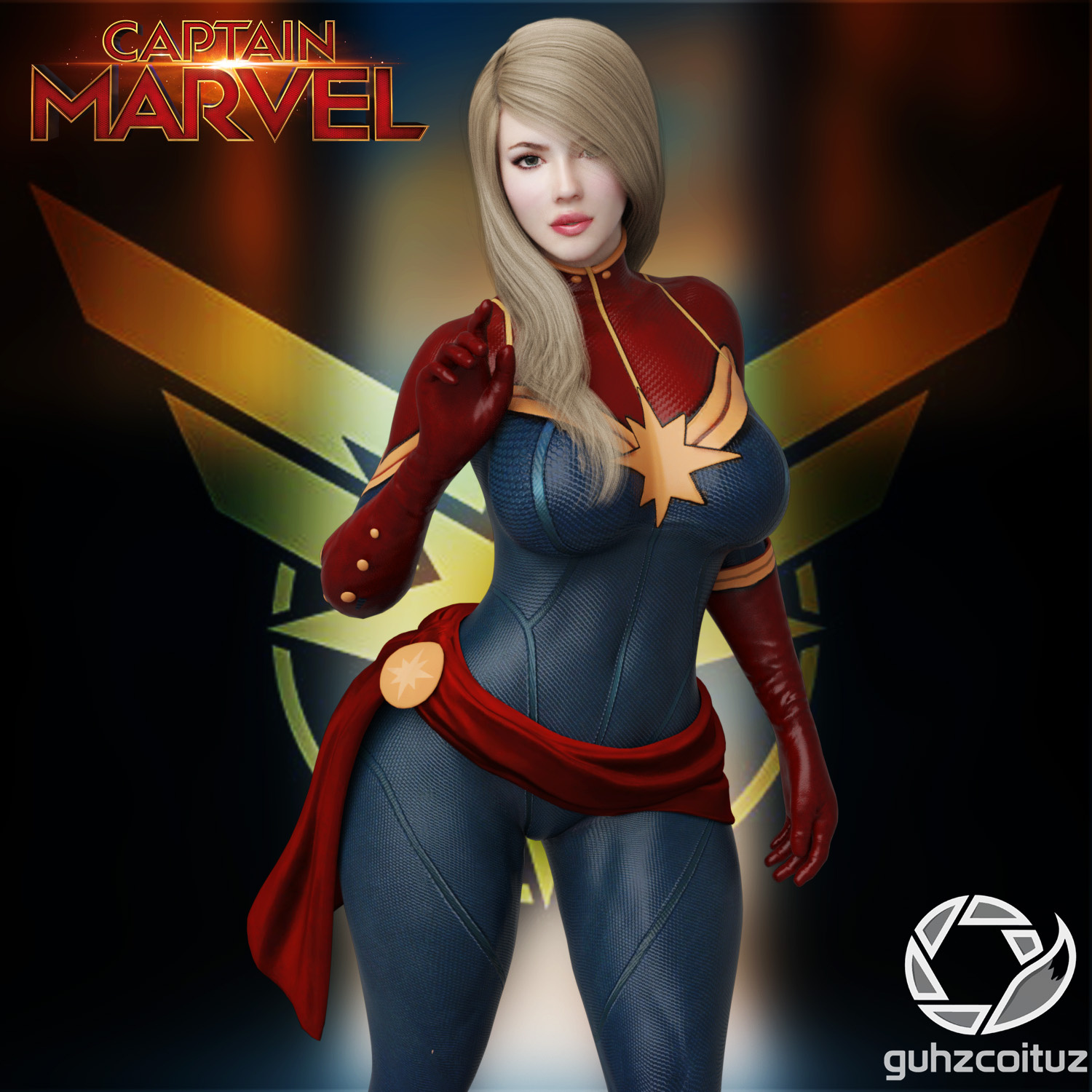 Captain Marvel Suit for G3F_DAZ3D下载站