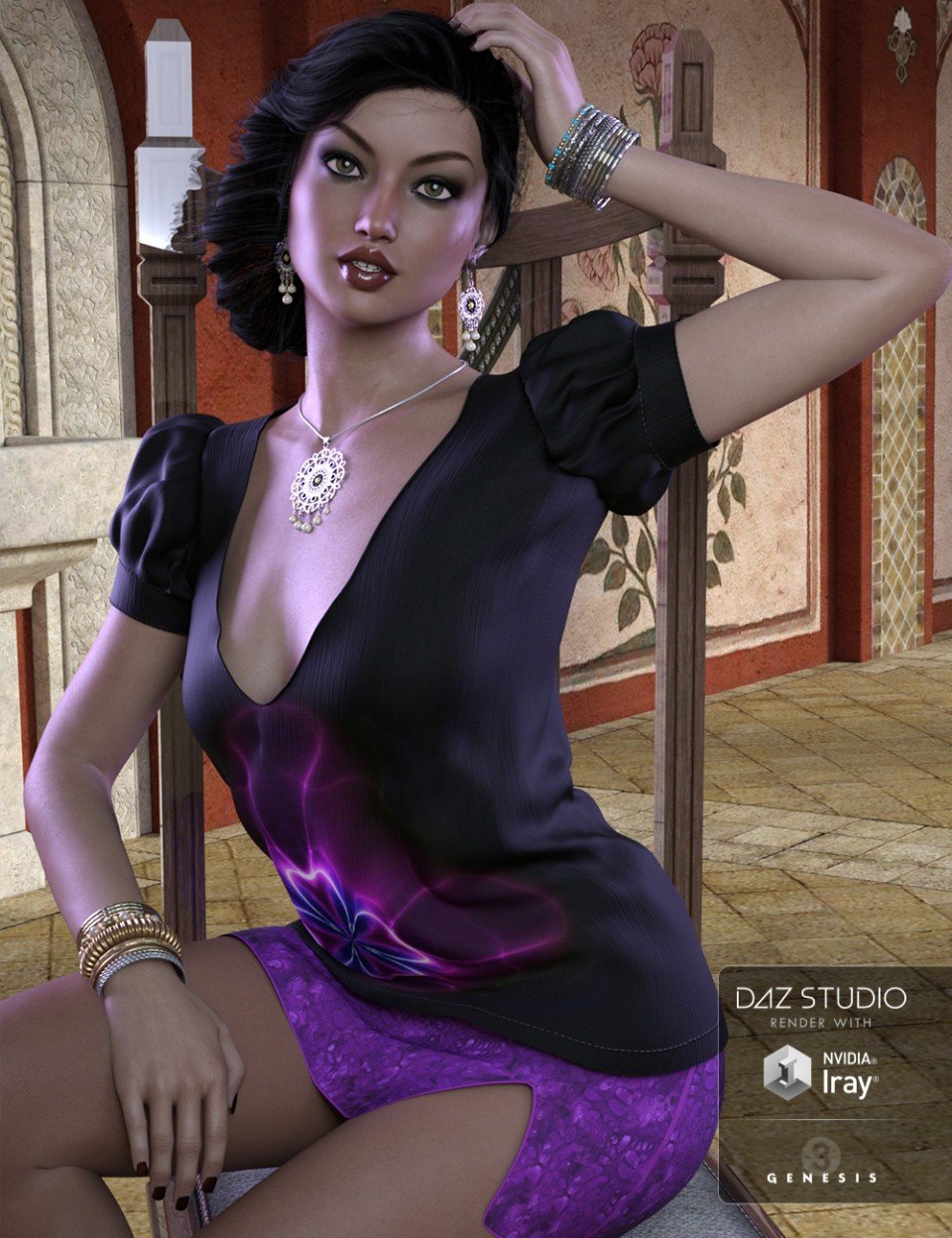 Casual Summer Outfit for Genesis 3 Female(s)_DAZ3DDL