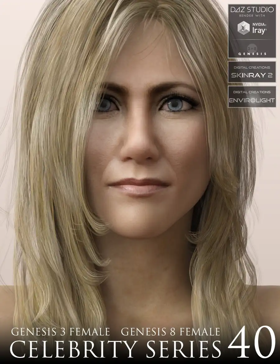 Celebrity Series 40 for Genesis 3 and Genesis 8 Female_DAZ3D下载站
