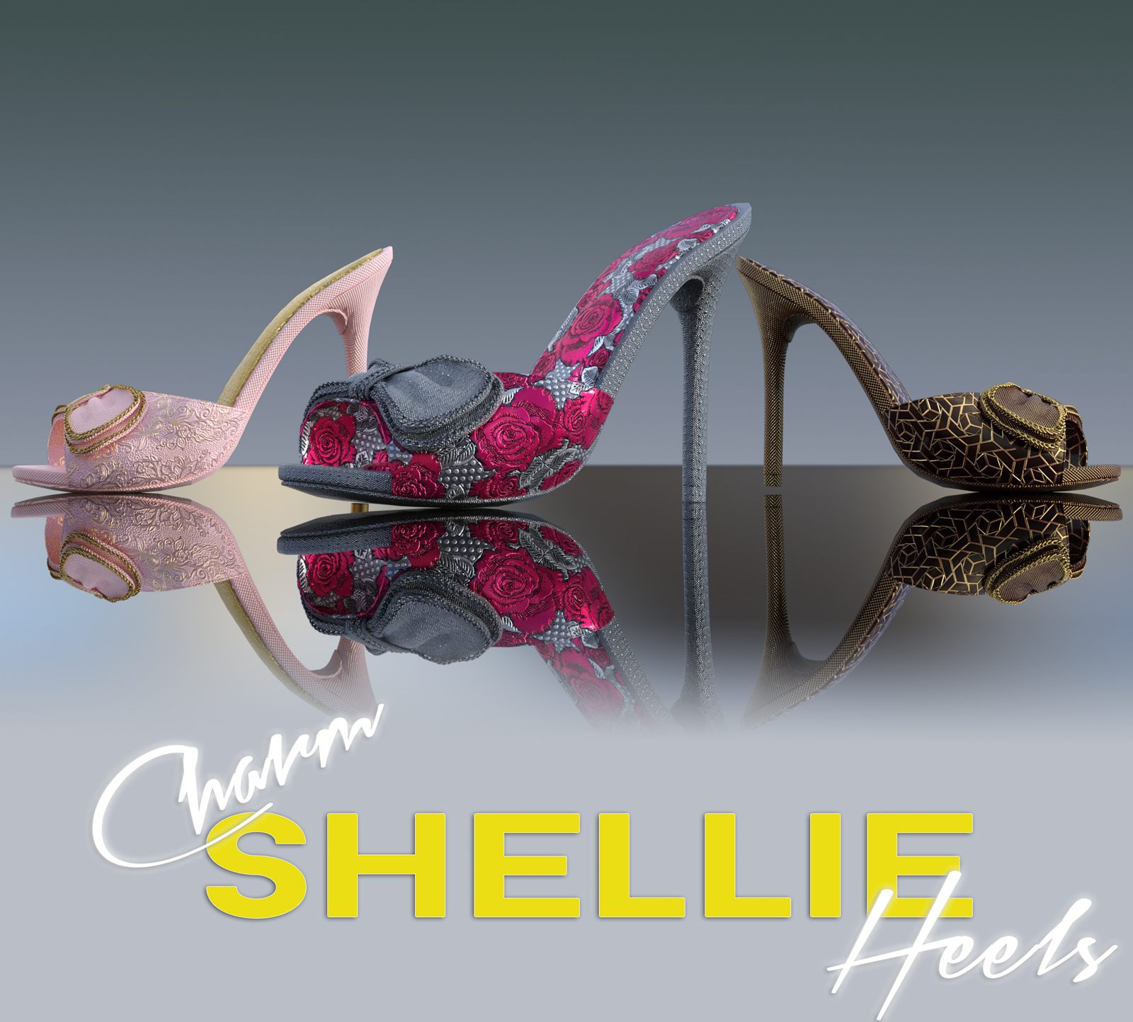 Charm Shellie Heels_DAZ3D下载站