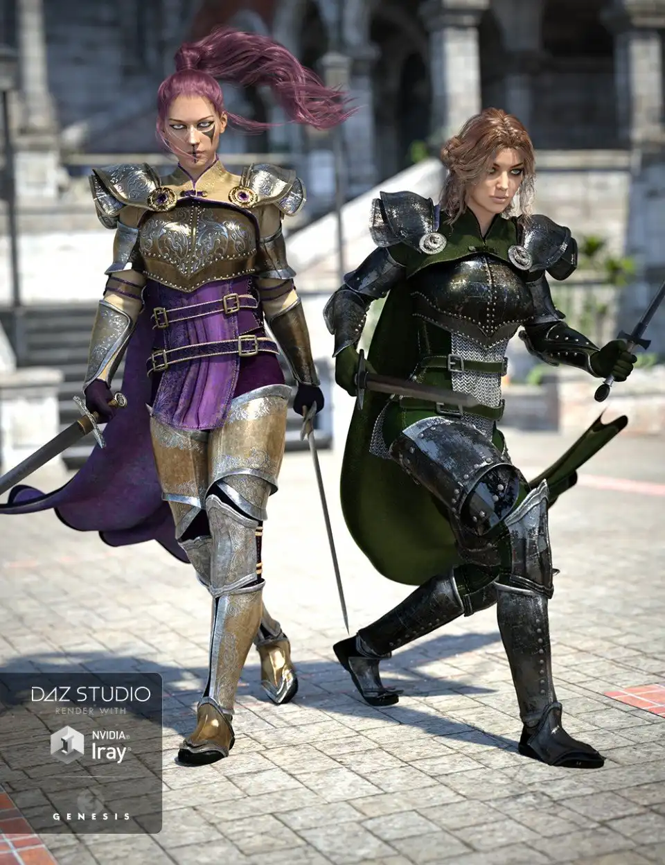 Chevaleresse Armor Textures_DAZ3DDL