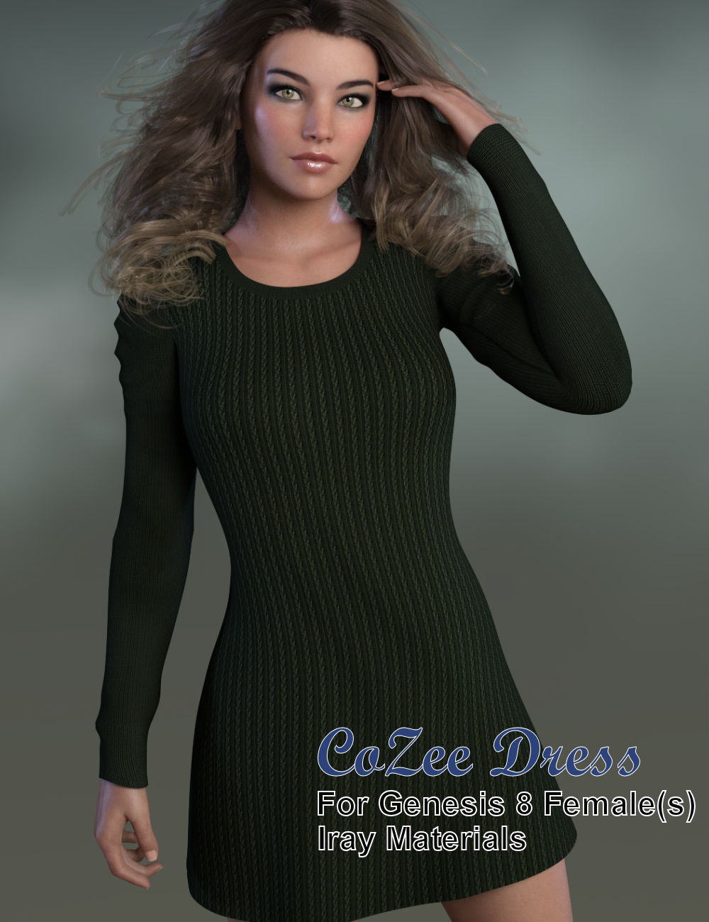 CoZee Dress for Genesis 8 Female(s)_DAZ3D下载站
