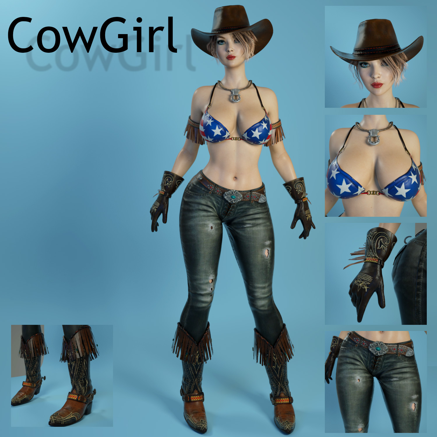 CowGirl for Genesis 3 Female_DAZ3DDL