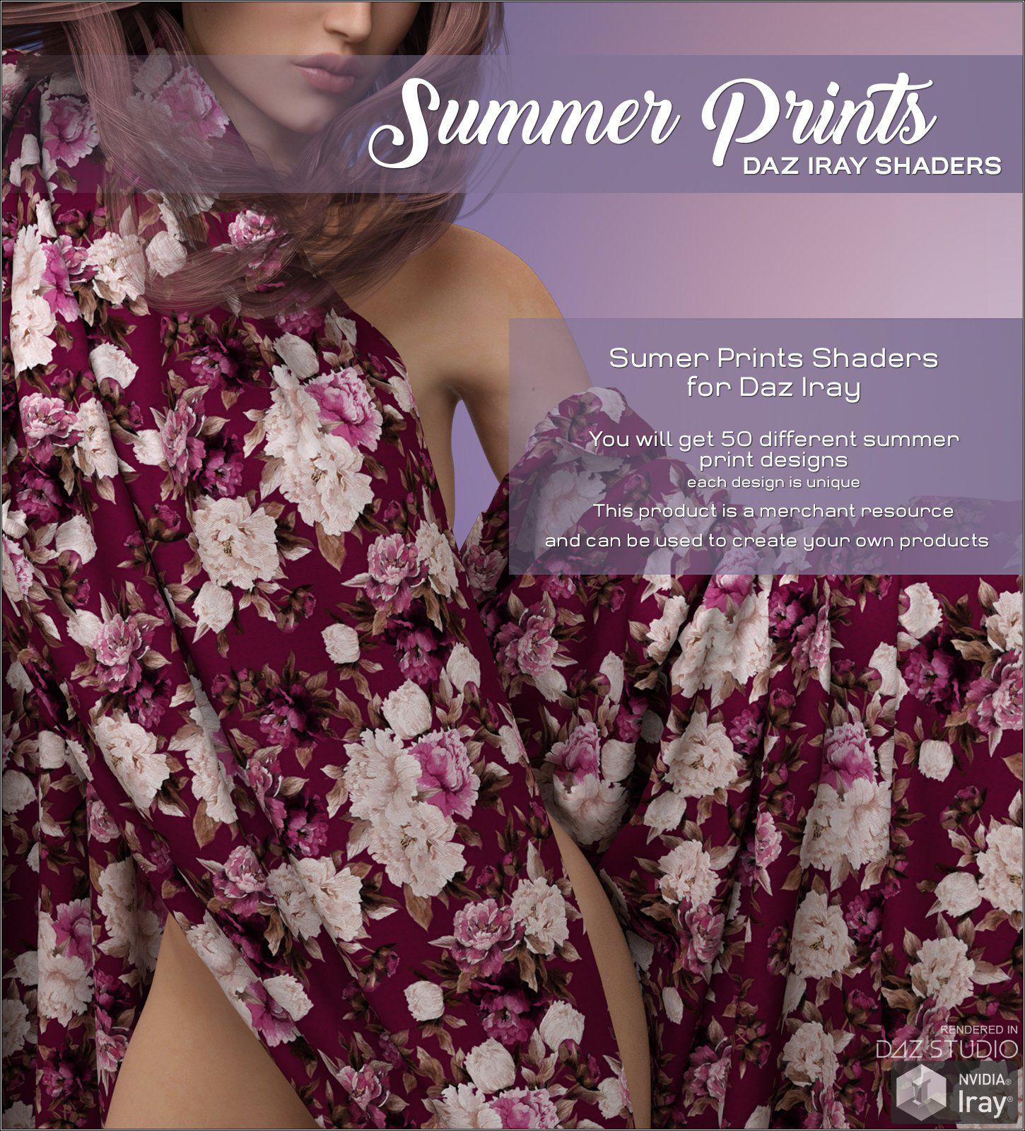 DAZ Iray – Summer Prints_DAZ3D下载站