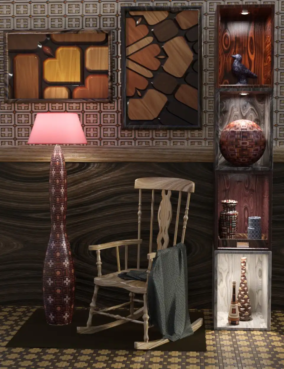 DG Iray Deco Wood Shaders_DAZ3DDL