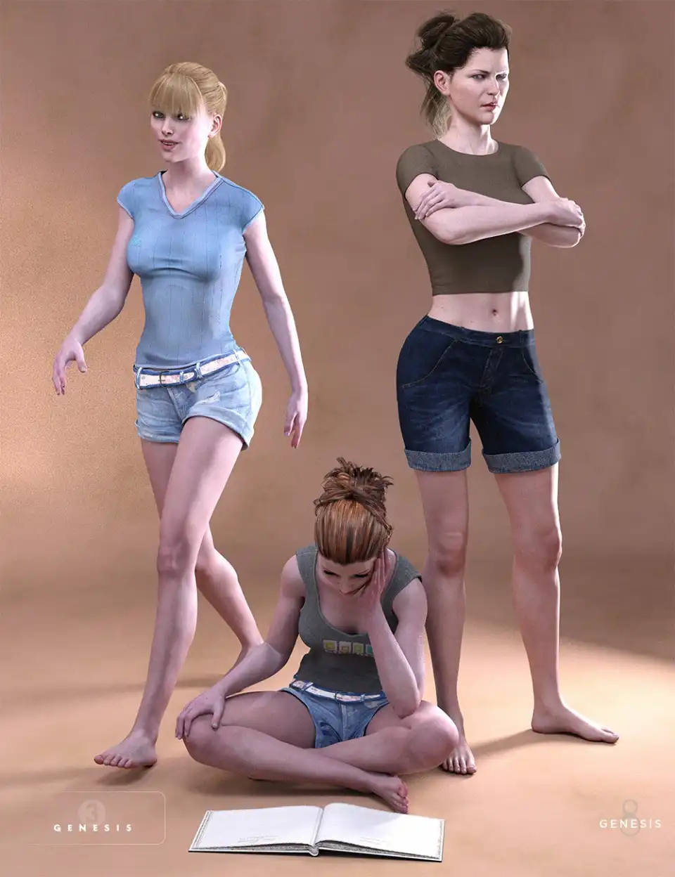 Daily Things Poses for Victoria 7 and 8_DAZ3DDL