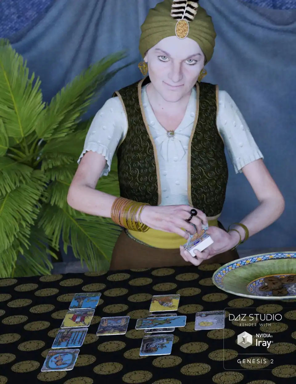Divination for Poker Play_DAZ3D下载站