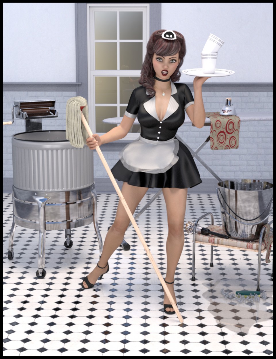 Dream Clean Props and Poses for Genesis 3 Female(s)_DAZ3DDL
