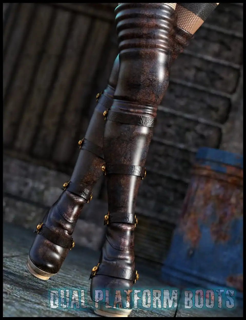 Dual Platform Boots G3F_DAZ3DDL