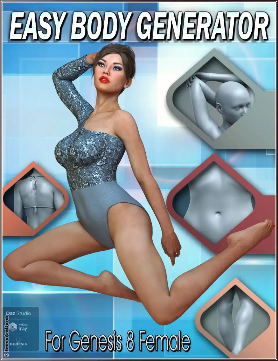 EJ Easy Body Generator For Genesis 8 Female(s)_DAZ3DDL
