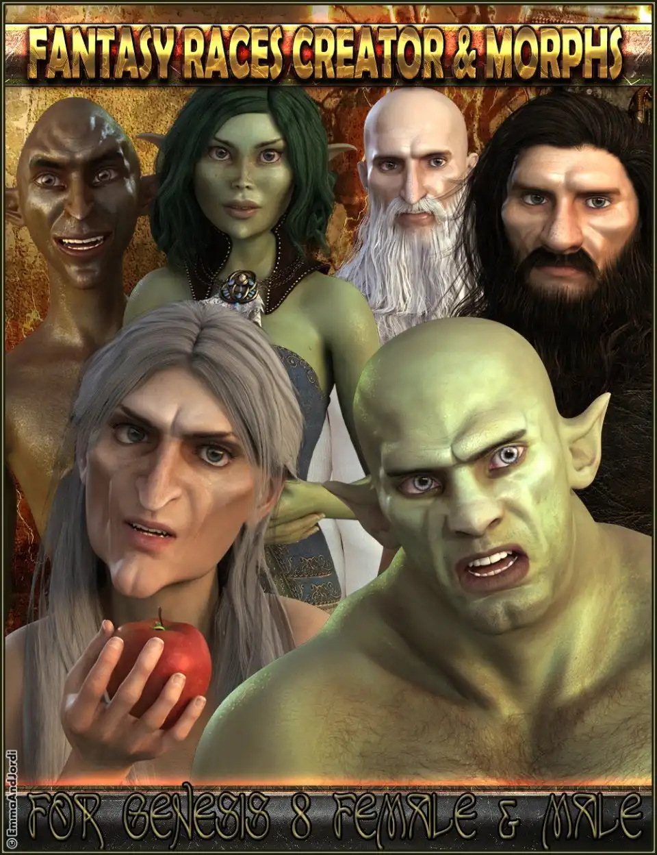 EJ Fantasy Races Creator and Morphs for Genesis 8 Female(s) and Male(s)_DAZ3DDL
