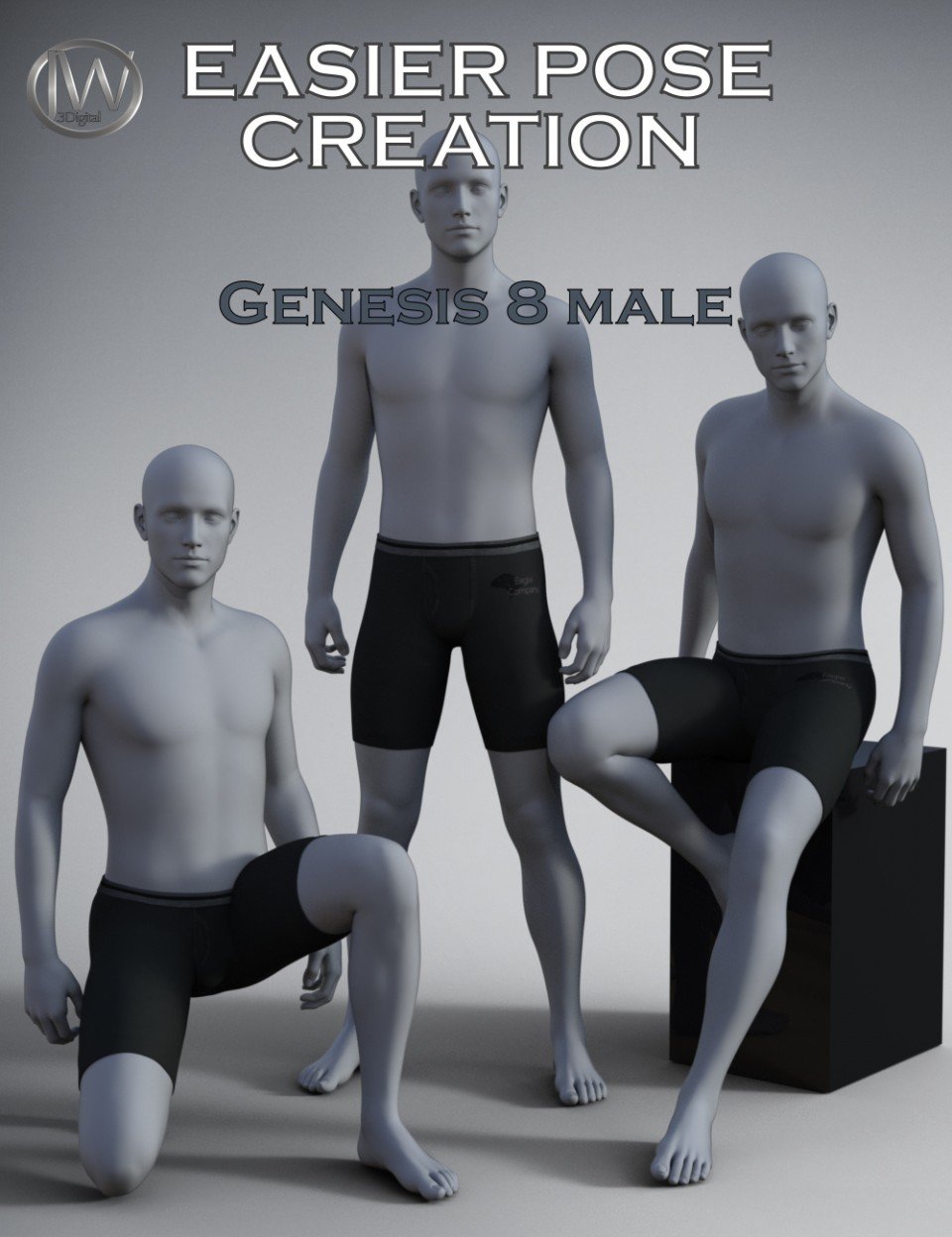 Easier Pose Creation for Genesis 8 Male_DAZ3D下载站
