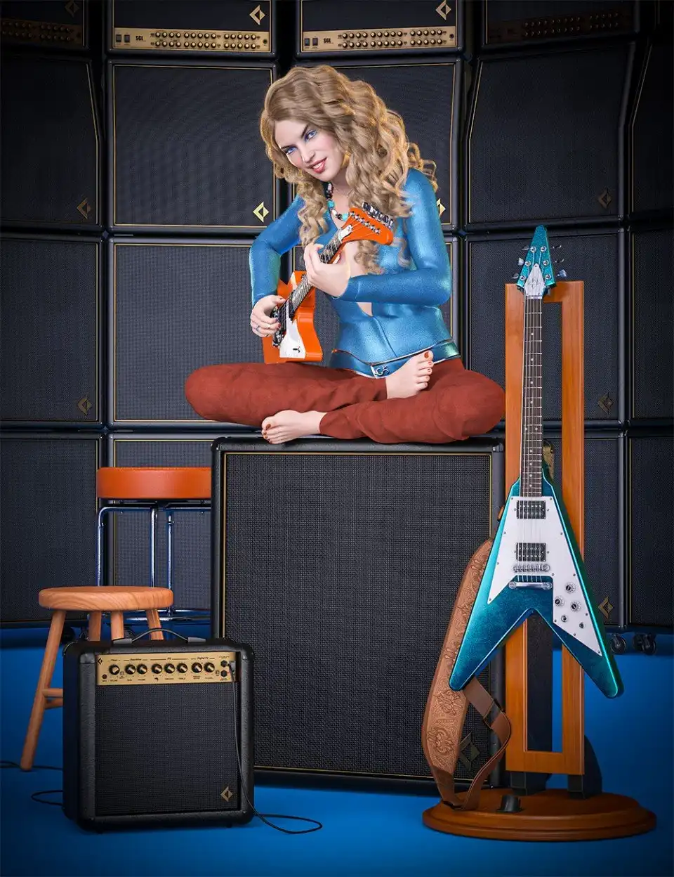 Electric Guitar Collection Accessories_DAZ3DDL