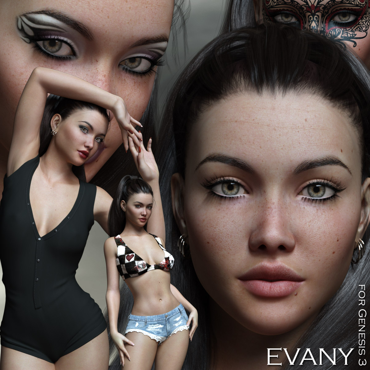 Evany for Genesis 3_DAZ3D下载站