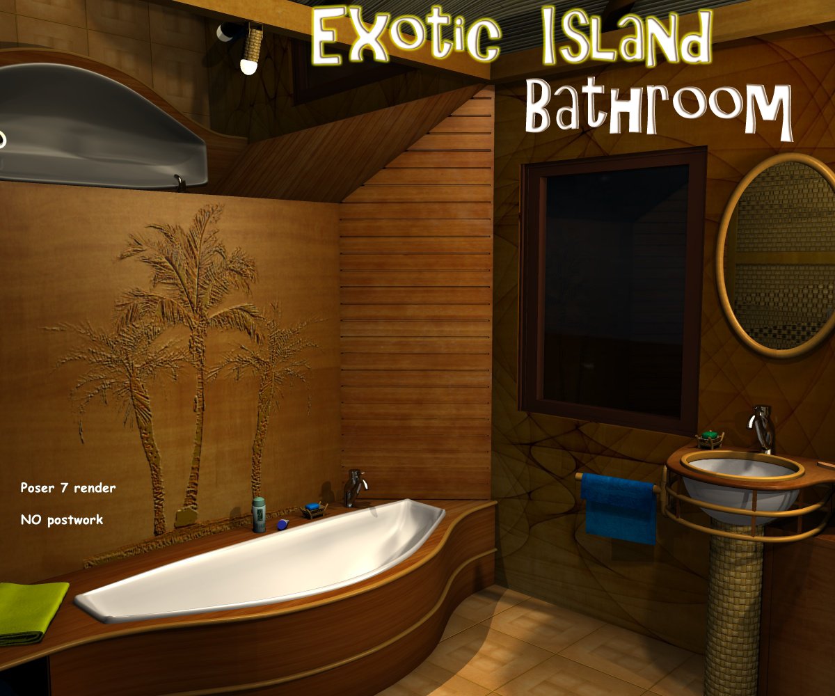 Exotic Island – Bathroom_DAZ3D下载站