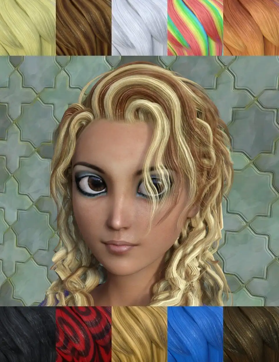 FSL Toon Hair Shaders Iray_DAZ3D下载站