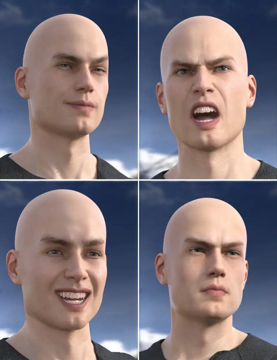 Faces of a Man – Expressions for Michael 8_DAZ3D下载站