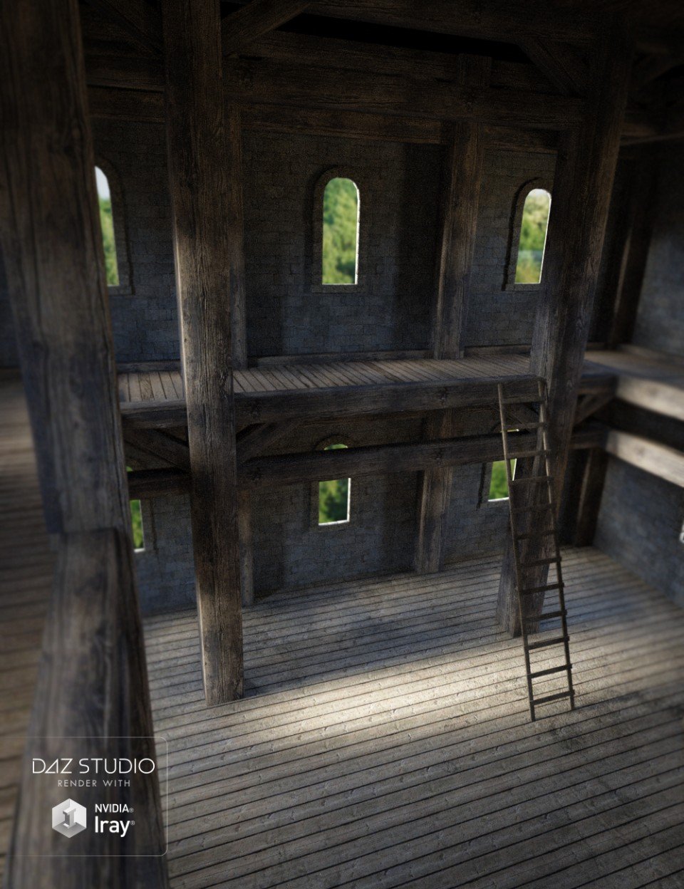 Fantasy Room Interior_DAZ3D下载站
