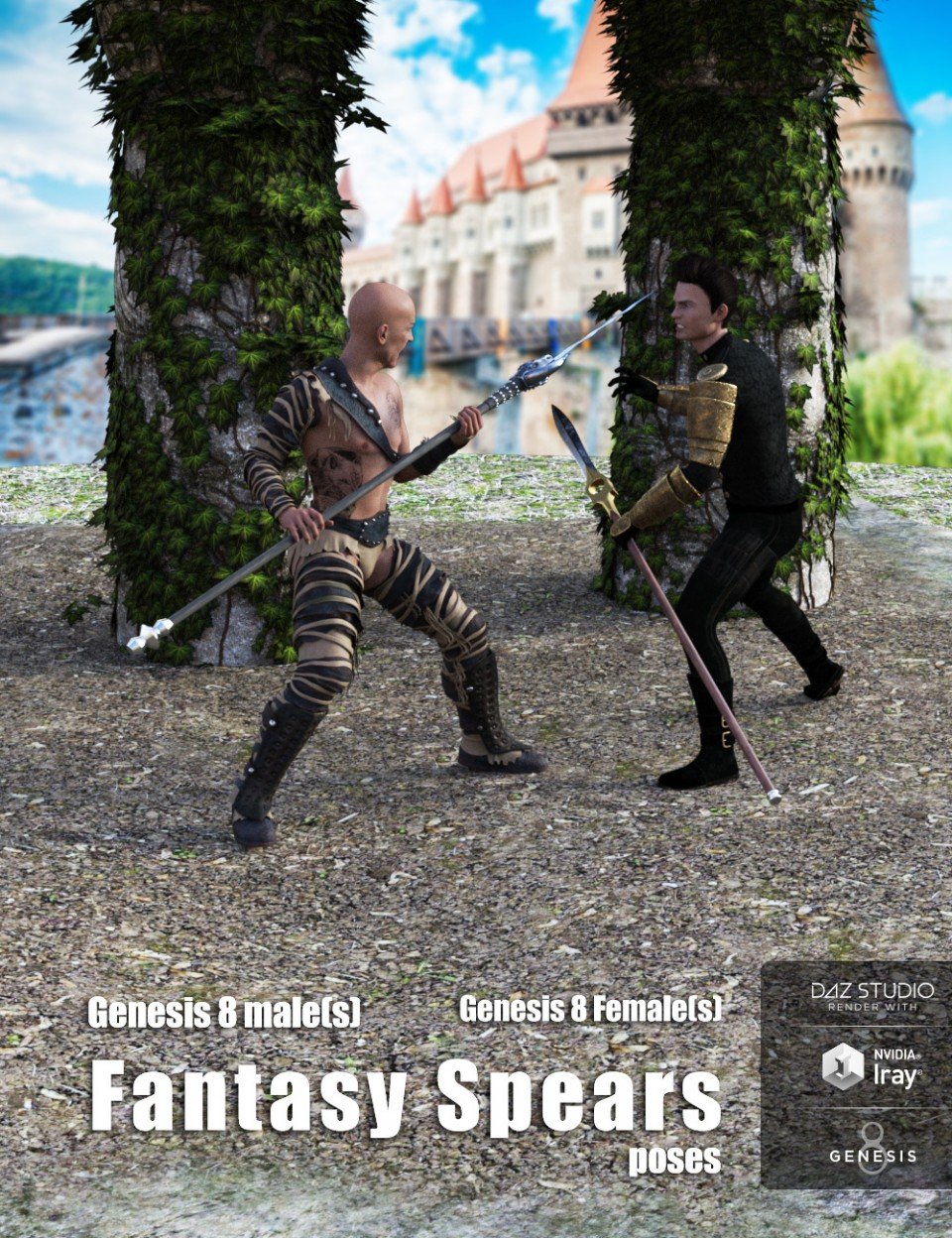 Fantasy Spears Poses for Genesis 8 Male(s) and Female(s)_DAZ3DDL