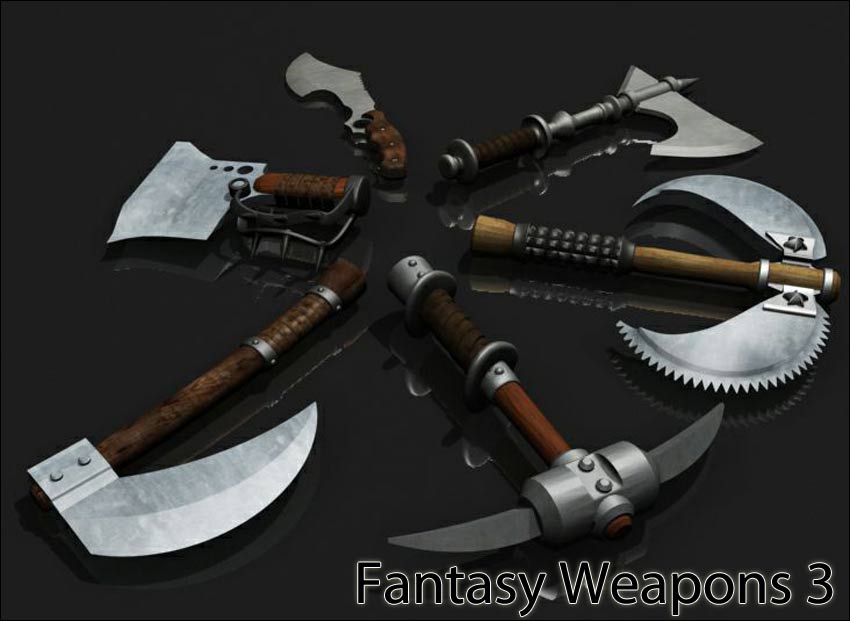 Fantasy Weapons Pack 3_DAZ3DDL