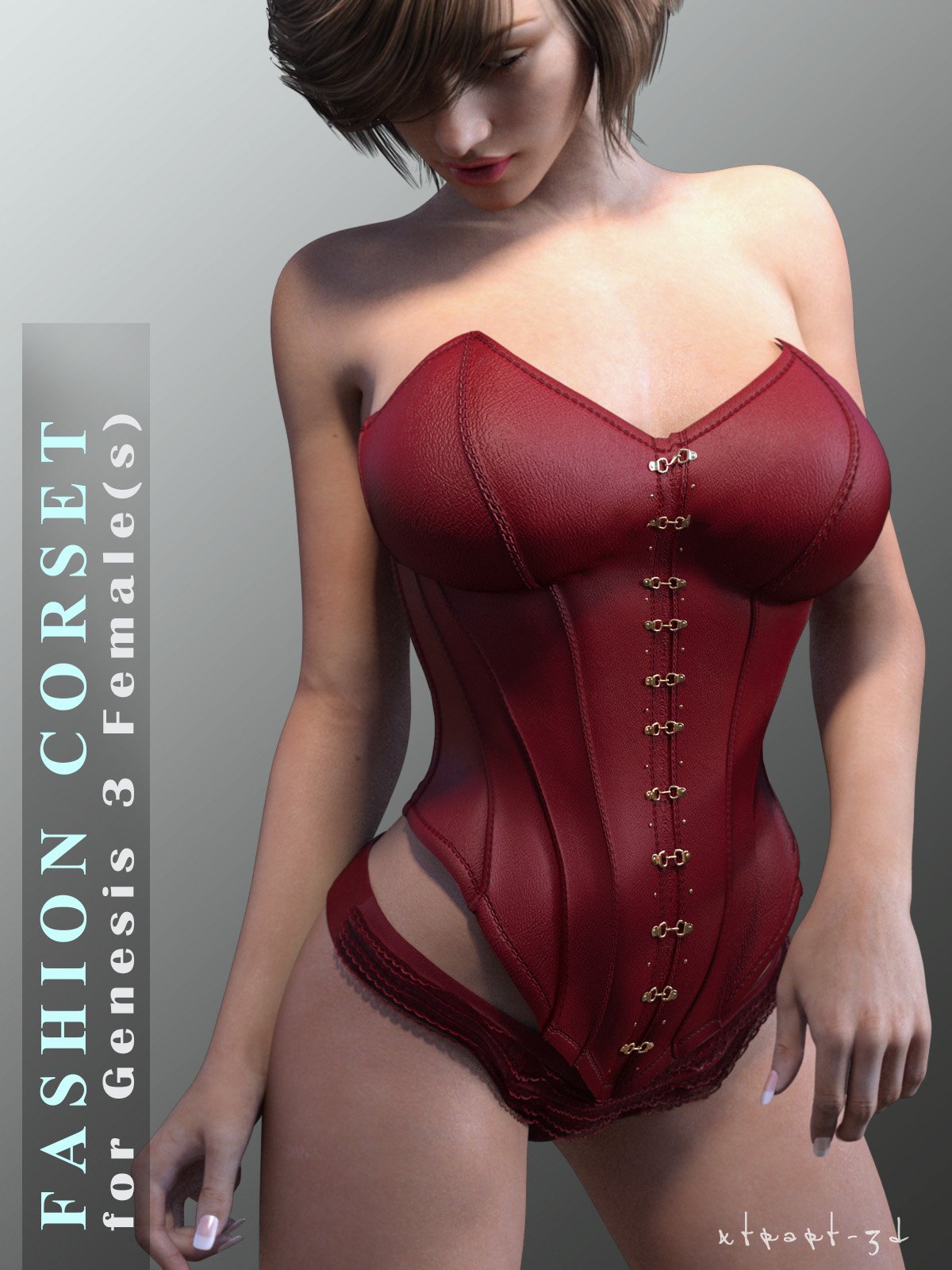 Fashion Corset for Genesis 3 Female_DAZ3D下载站