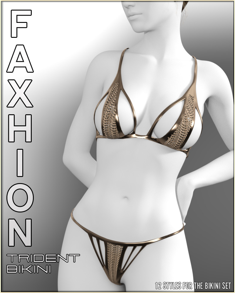 Faxhion – Trident Bikini_DAZ3D下载站