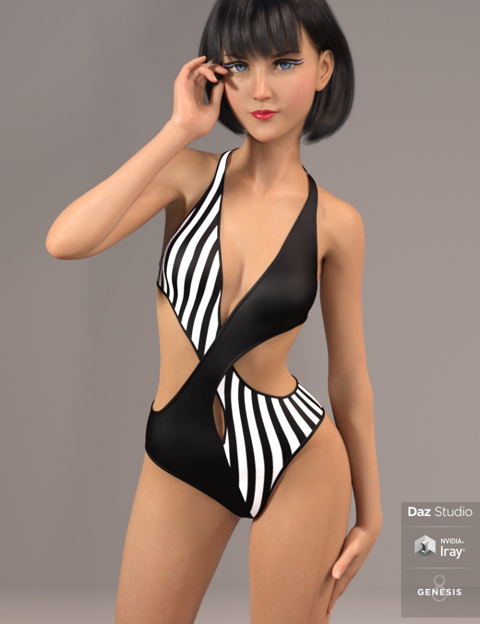 Fifty Fifty Swimwear for Genesis 8 Female(s)_DAZ3D下载站