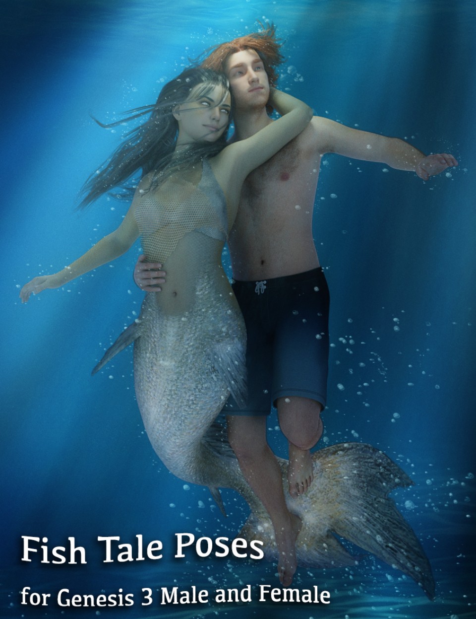 Fish Tale Poses for Genesis 3 Male and Female_DAZ3D下载站