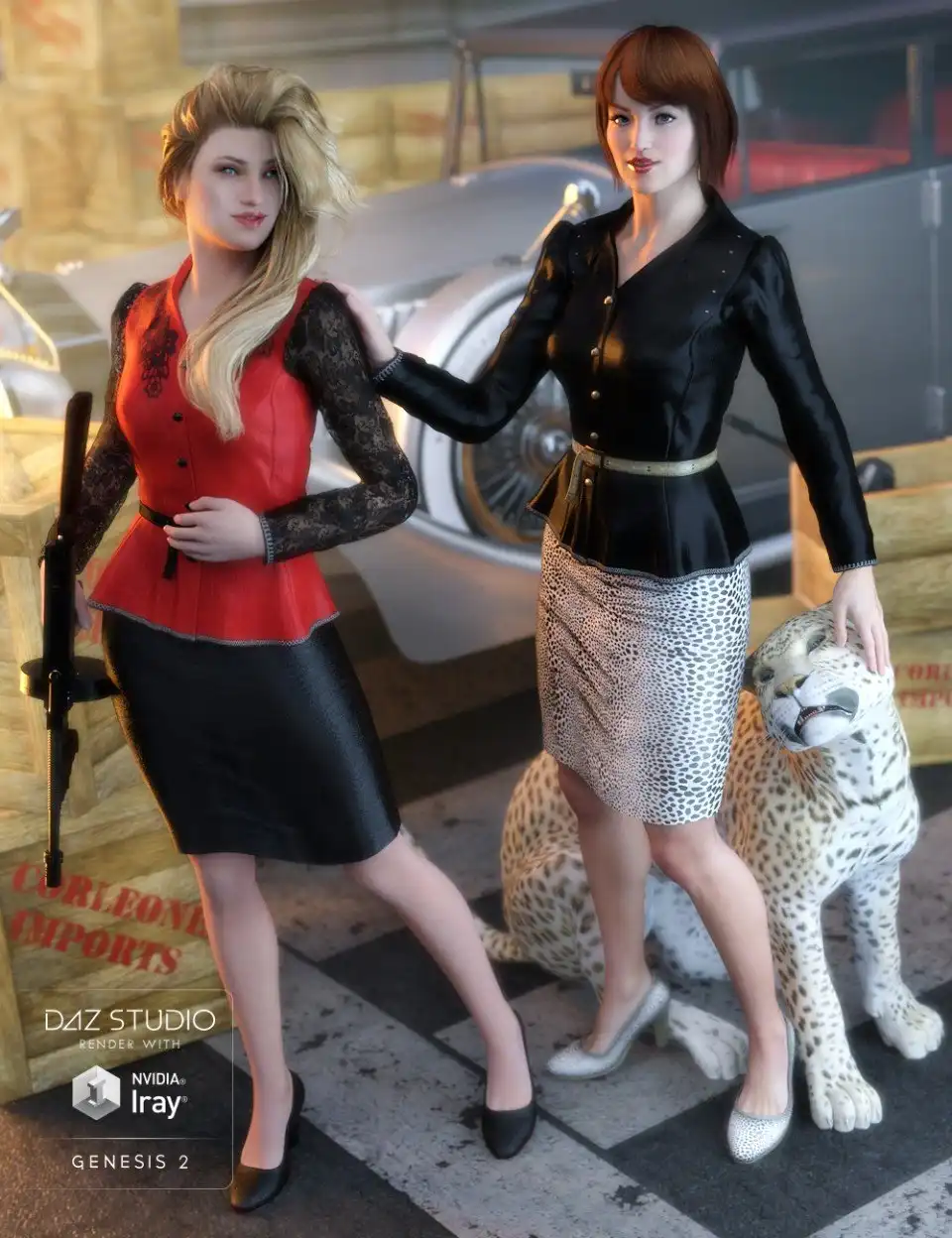 Frivolous Forties + Add-ons G2F-V6_DAZ3D下载站