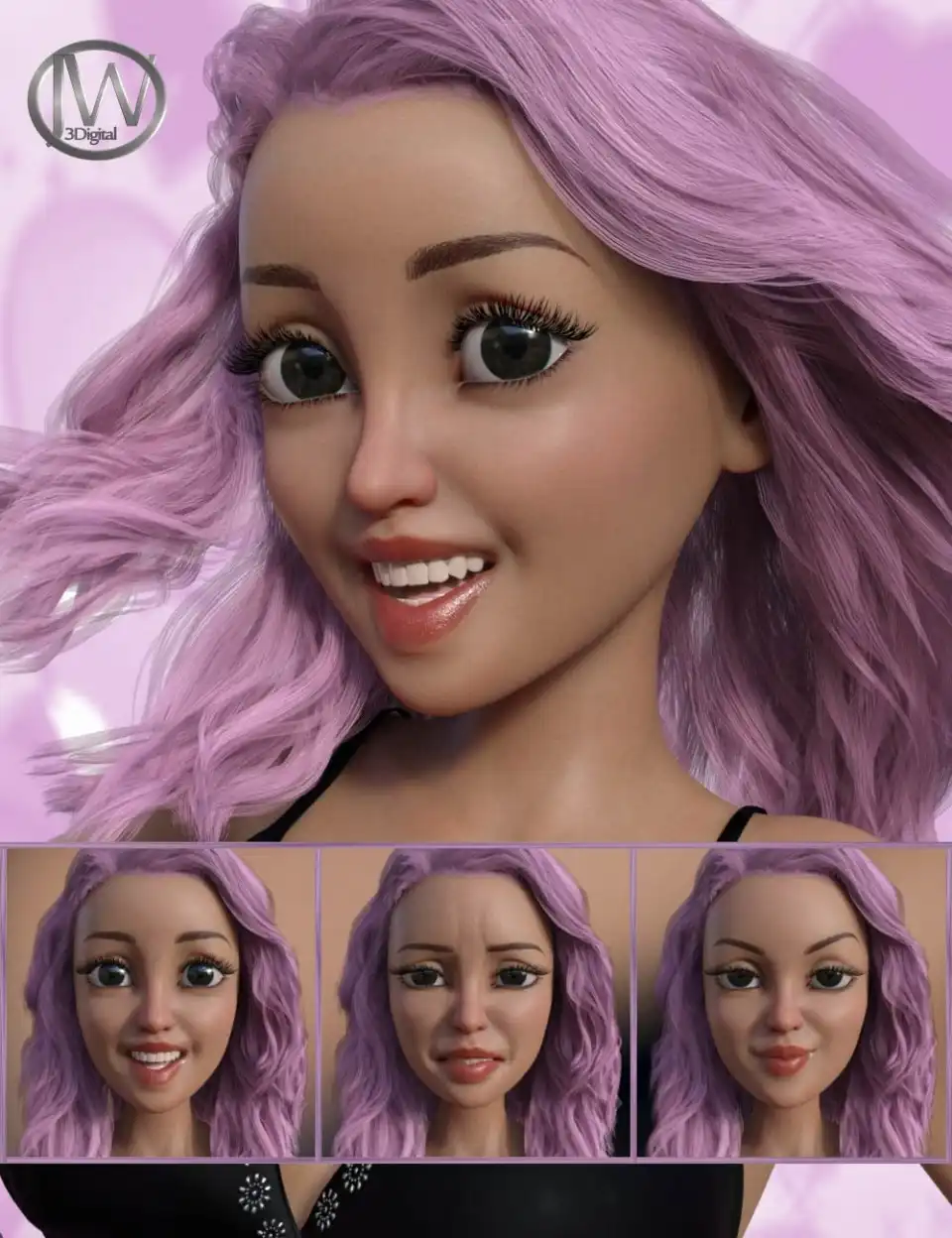Funny Girl – Expressions for Genesis 8 Female and The Girl 8_DAZ3DDL