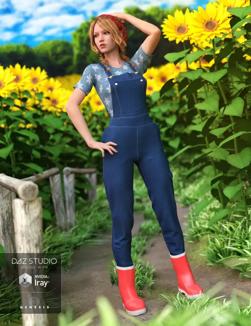 Garden Outfit for Genesis 3 Female(s)_DAZ3DDL