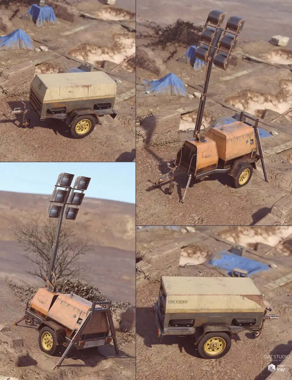 Generator and Lighting Rig_DAZ3DDL