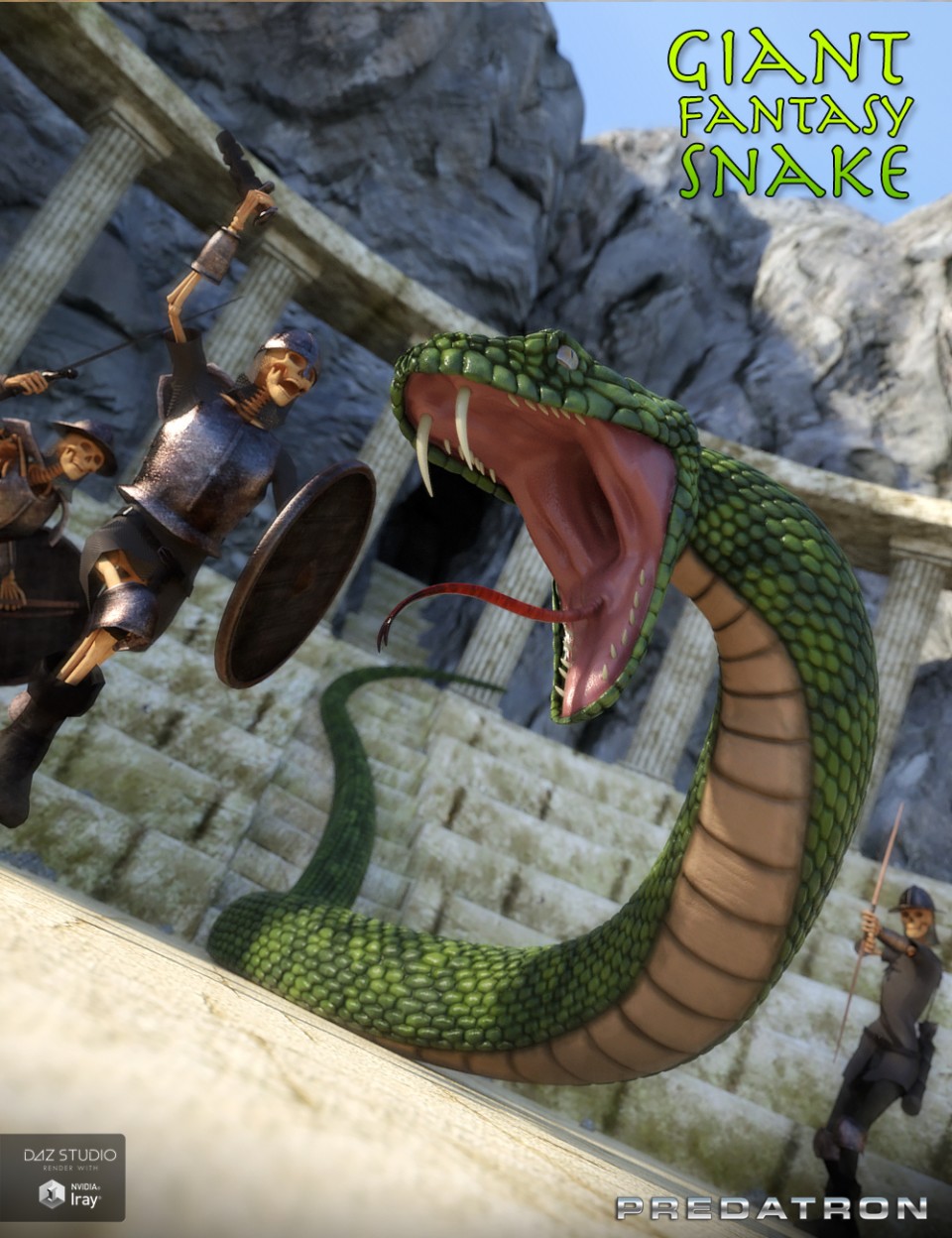 Giant Fantasy Snake_DAZ3D下载站