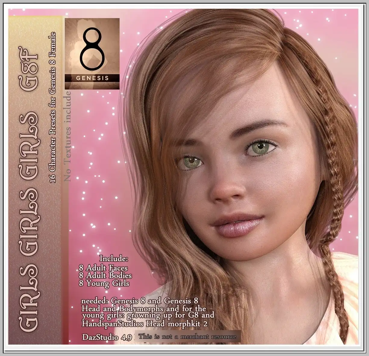 Girls Girls Girls – G8F 16 Characters_DAZ3D下载站