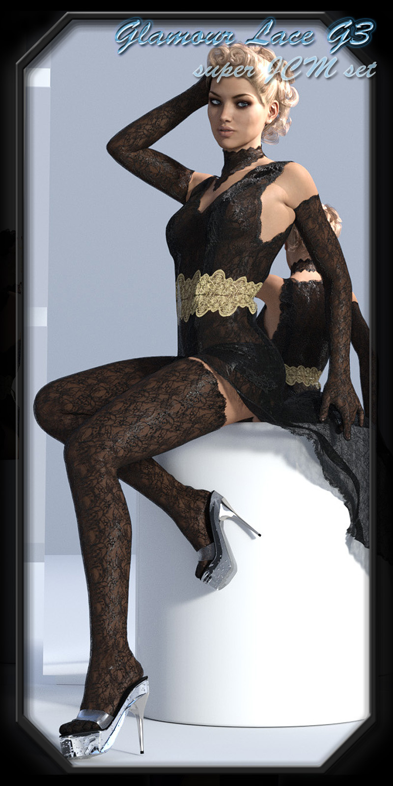 Glamour Lace for Genesis 3_DAZ3D下载站