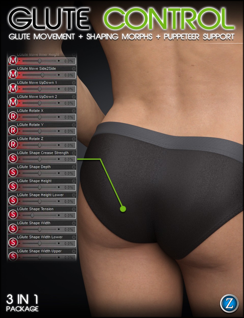 Glute Control for Genesis 3 and 8 Male(s)_DAZ3DDL