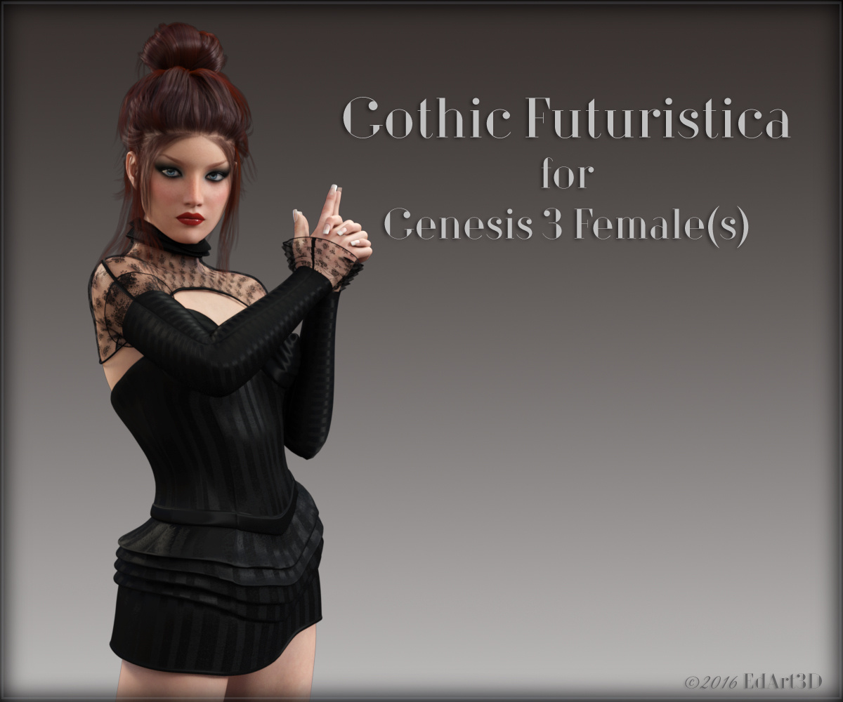Gothic Futuristica for G3F_DAZ3D下载站