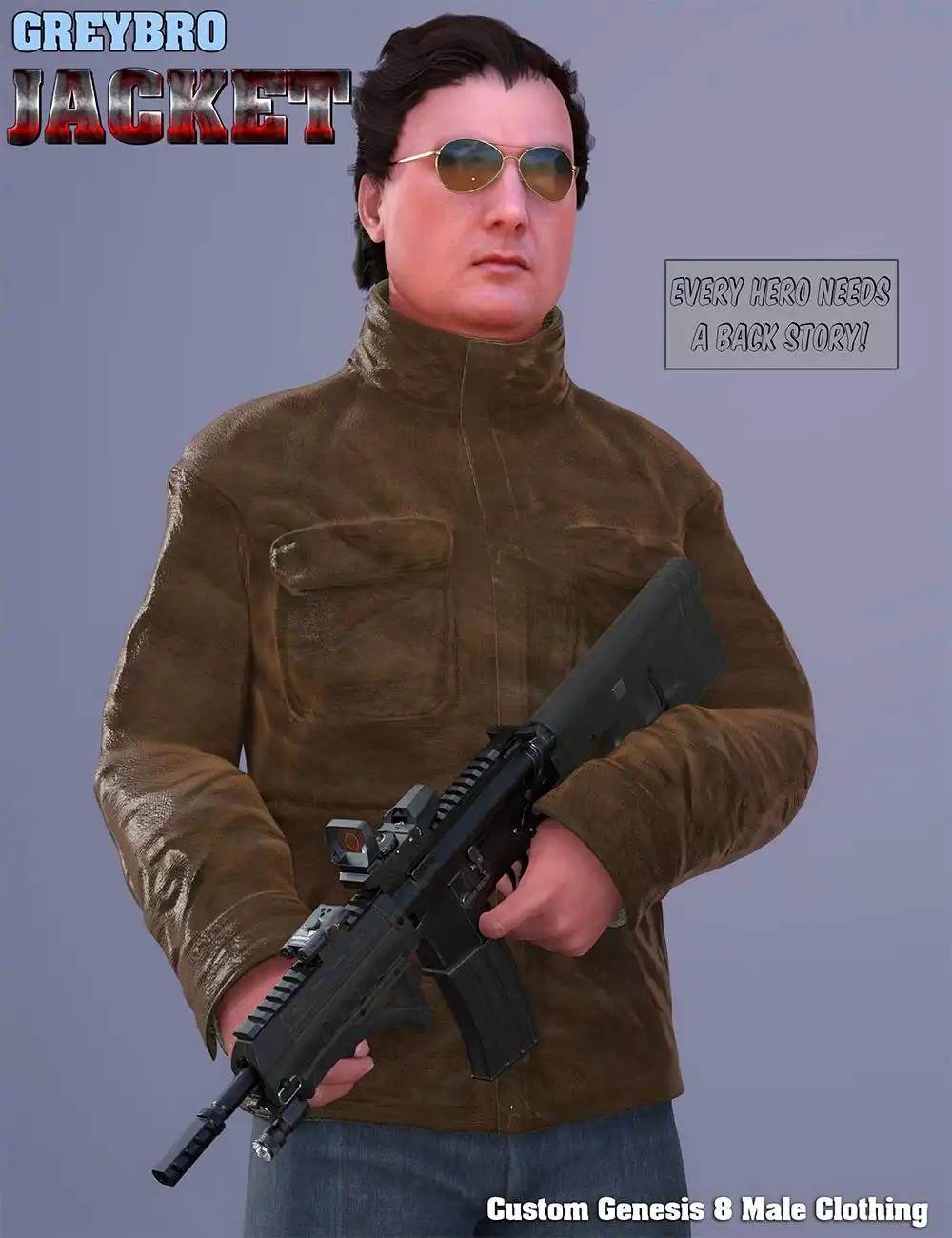 Greybro Jacket for Genesis 8 Male_DAZ3DDL