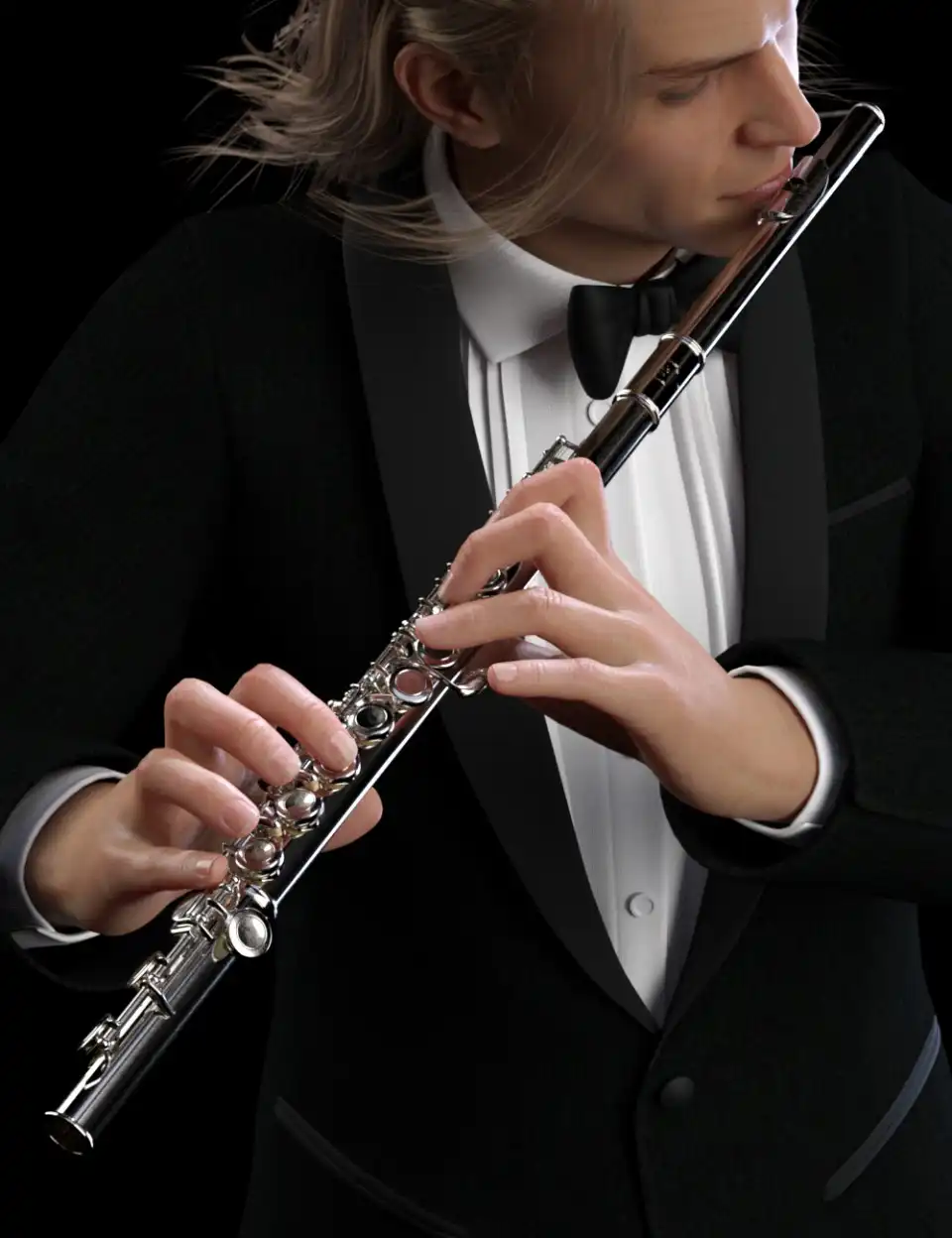 HD Flute and Poses for Genesis 8_DAZ3D下载站