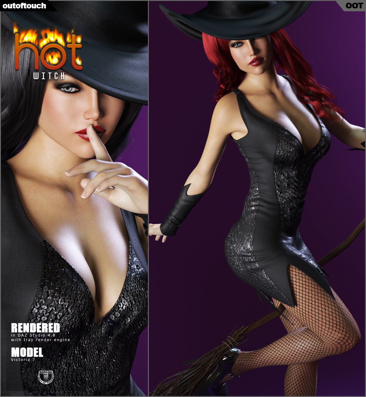 HOT Witch for Genesis 3 Female(s)_DAZ3D下载站