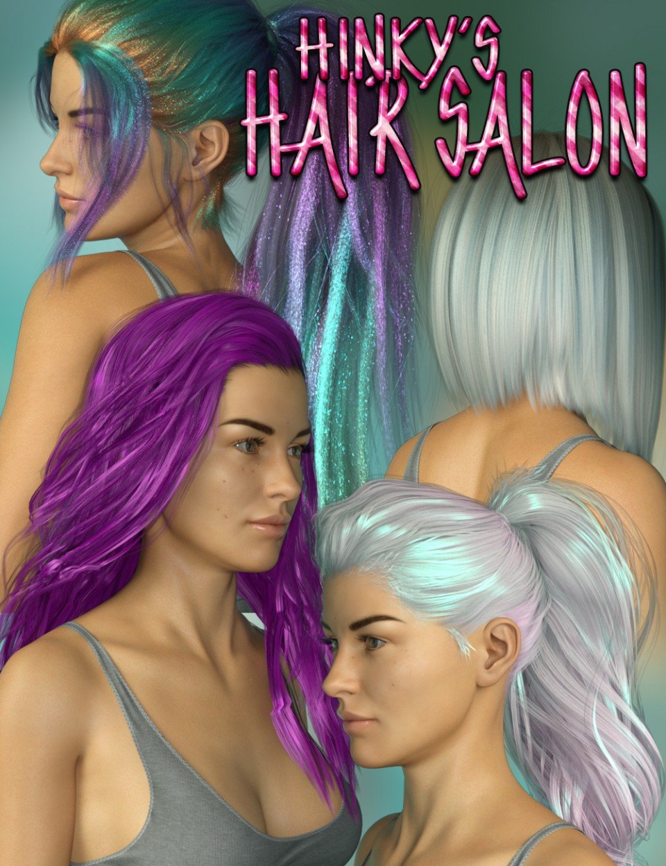 Hinky’s Hair Salon Shaders_DAZ3D下载站