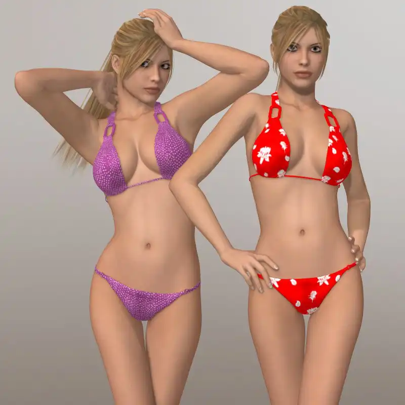 Holiday Swimsuit For V4_DAZ3D下载站