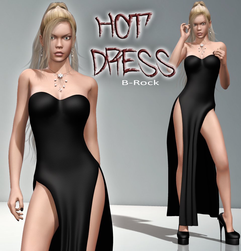 Hot Dress V4_DAZ3D下载站