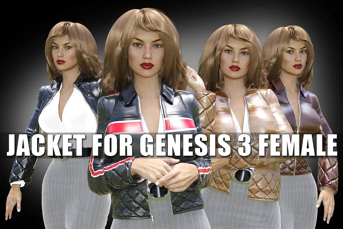 Jacket for G3 Females_DAZ3DDL