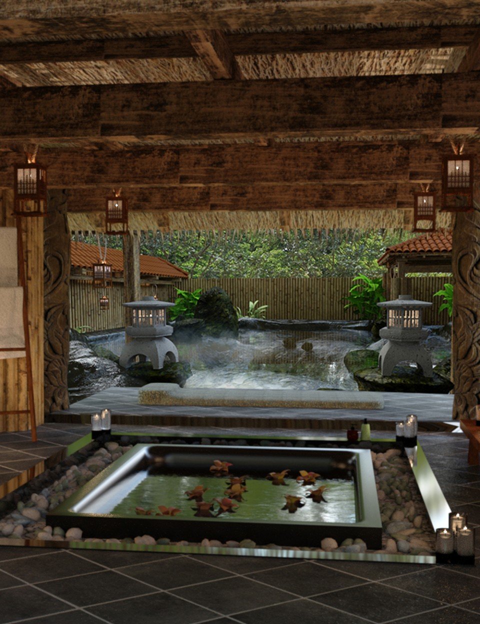 Japanese Spa and Hot Spring_DAZ3DDL
