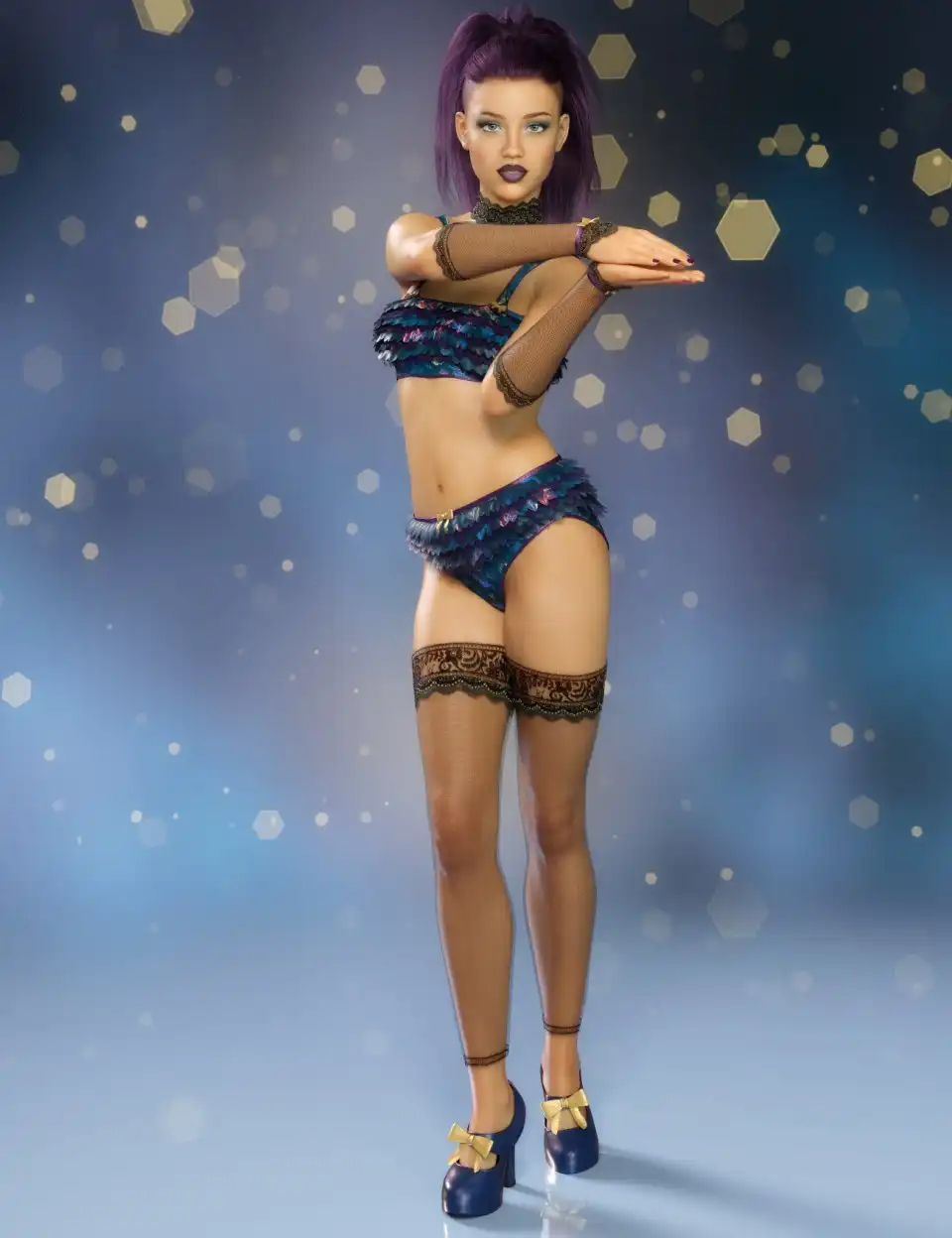 Joliette Outfit for Genesis 8 Female(s)_DAZ3D下载站