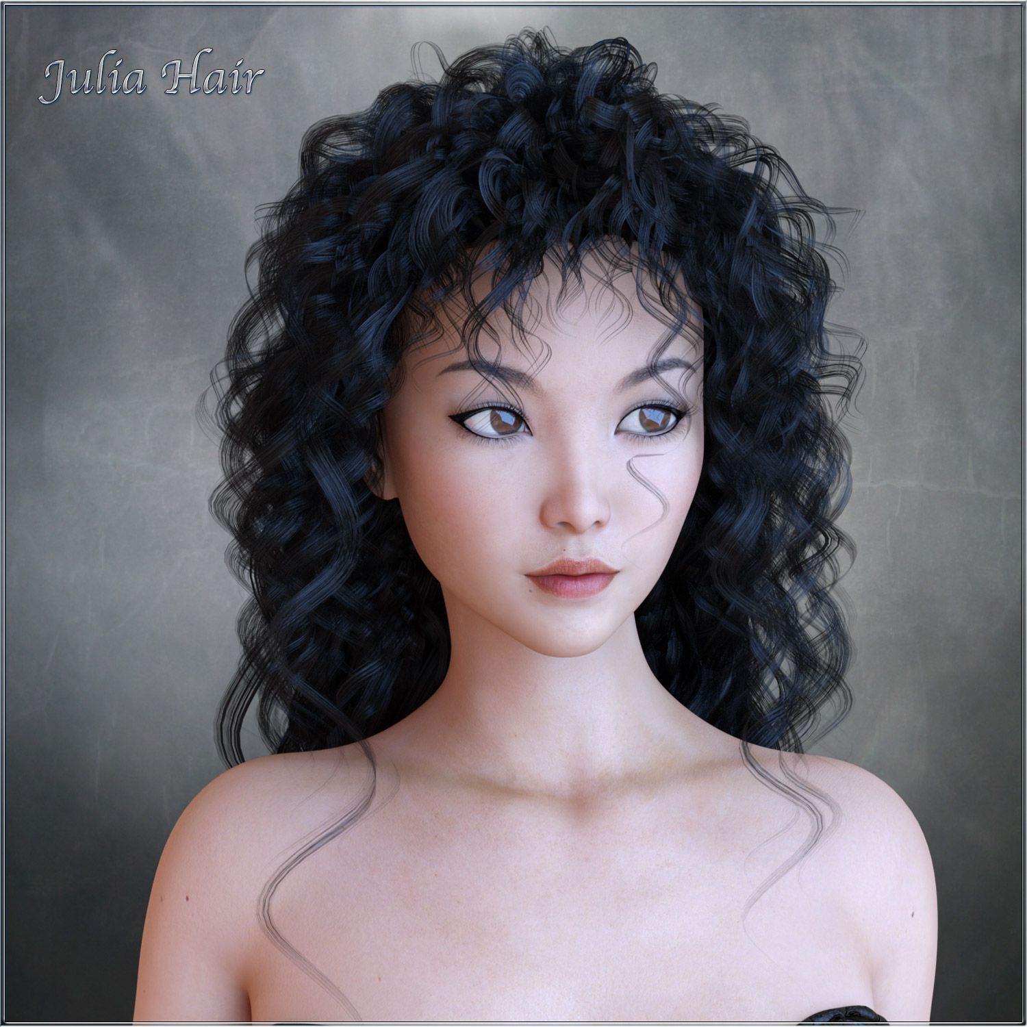 Julia Hair for G3 and G8 Daz_DAZ3D下载站