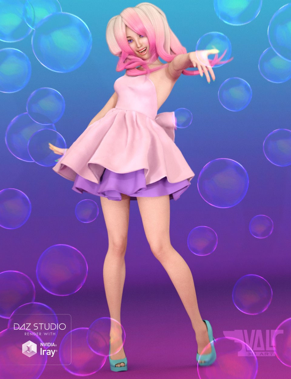 Kawaii Poses and Expressions for Aiko 7 and Genesis 3 Female_DAZ3D下载站